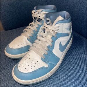 Air Jordan 1s Pastel Blue and White Women's Sneakers